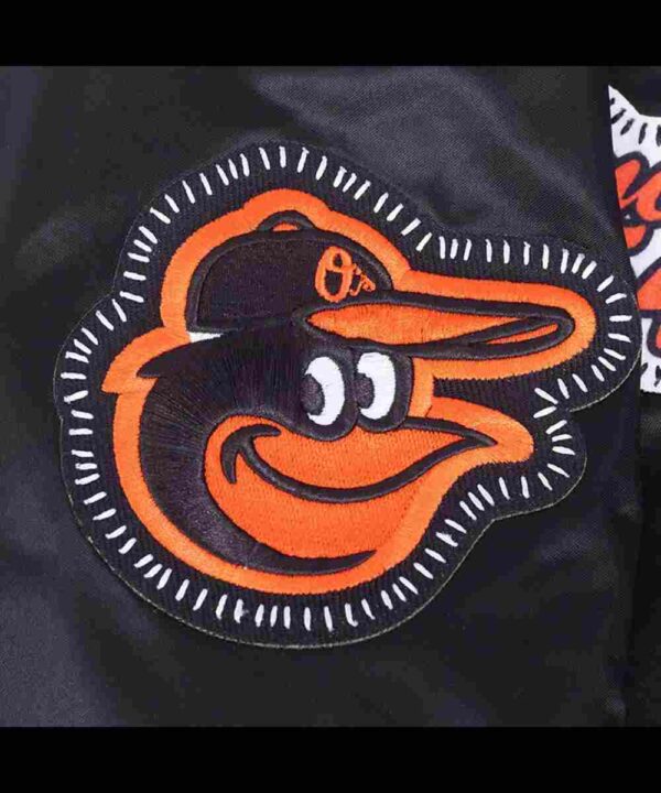 Baltimore Orioles Diy Pick Stitch Classic Rib Satin Jacket