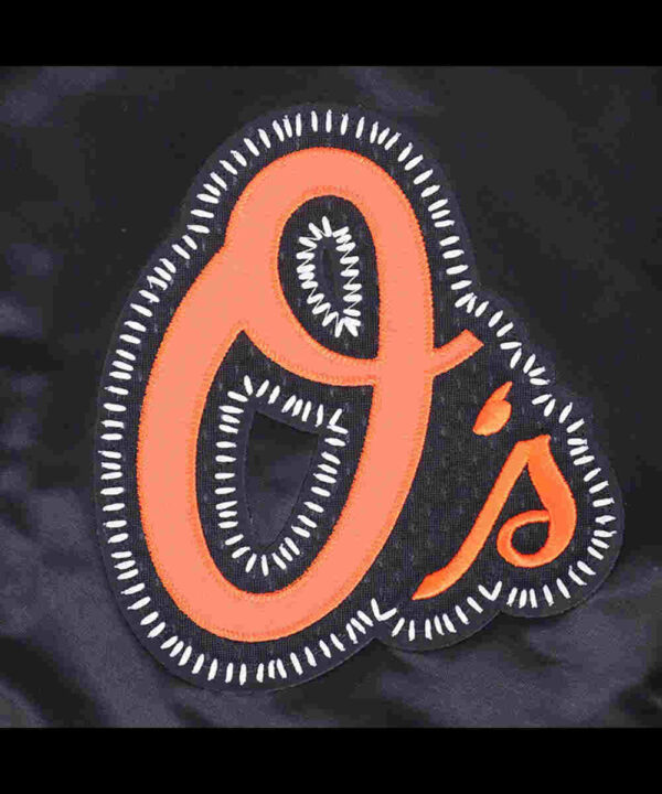 Baltimore Orioles Diy Pick Stitch Classic Rib Satin Jacket