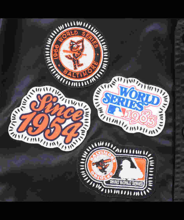 Baltimore Orioles Diy Pick Stitch Classic Rib Satin Jacket