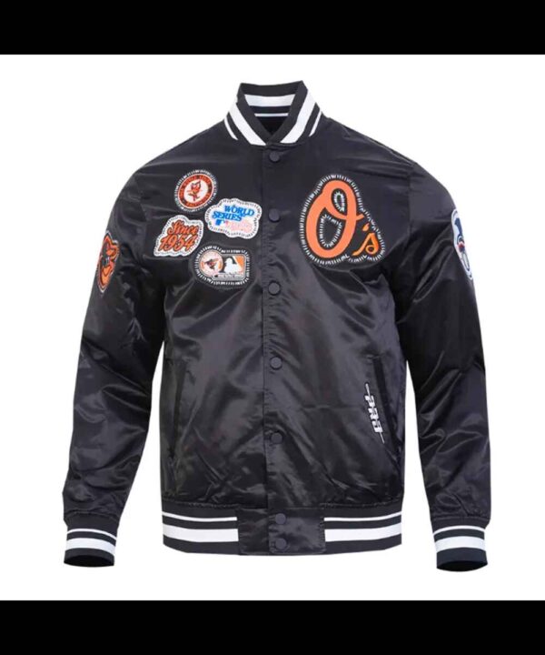 Baltimore Orioles Diy Pick Stitch Classic Rib Satin Jacket