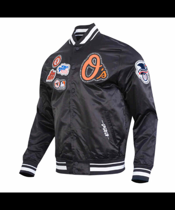 Baltimore Orioles Diy Pick Stitch Classic Rib Satin Jacket