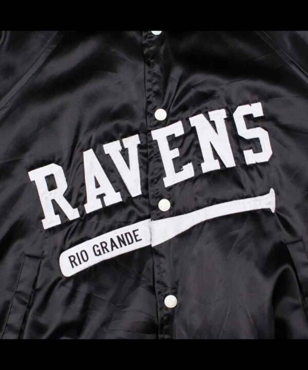 Baltimore Ravens 80’s Bomber Black Satin Jacket