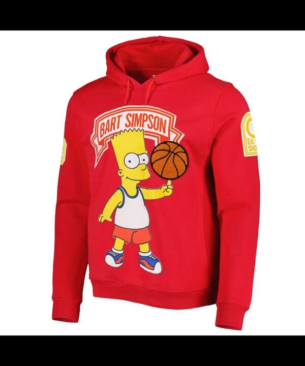 Bart Simpson Red Pullover Hoodie