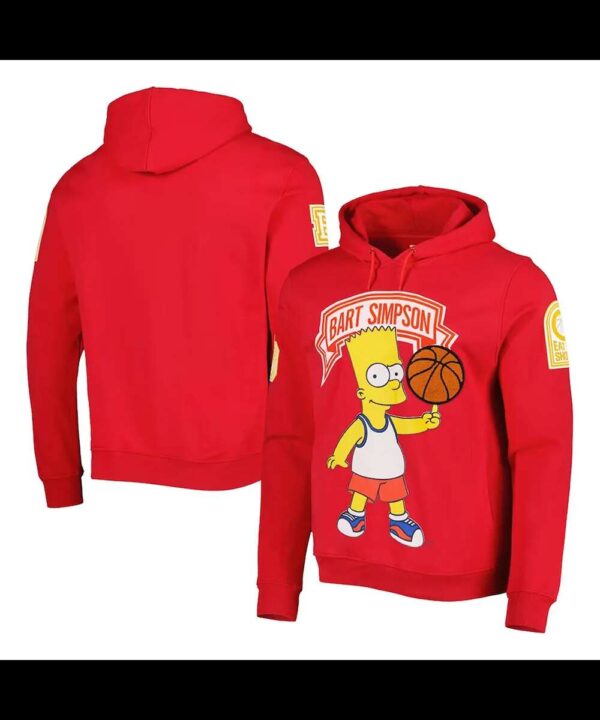 Bart Simpson Red Pullover Hoodie