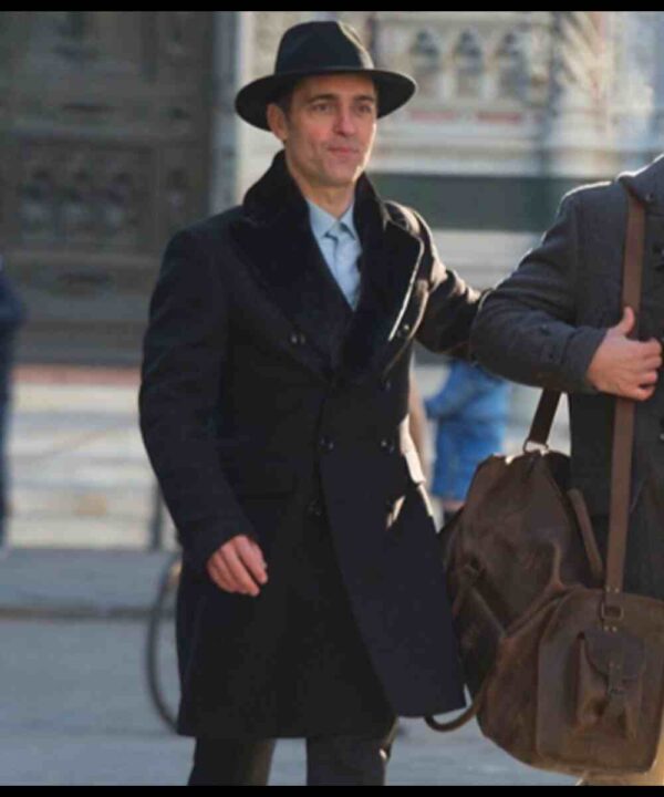 Pedro Alonso Money Heist Season 05 Black Wool Coat