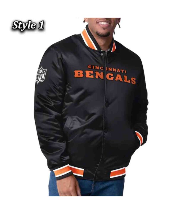 Cincinnati Bengals 49ers Closer Black/Orange Satin Jacket