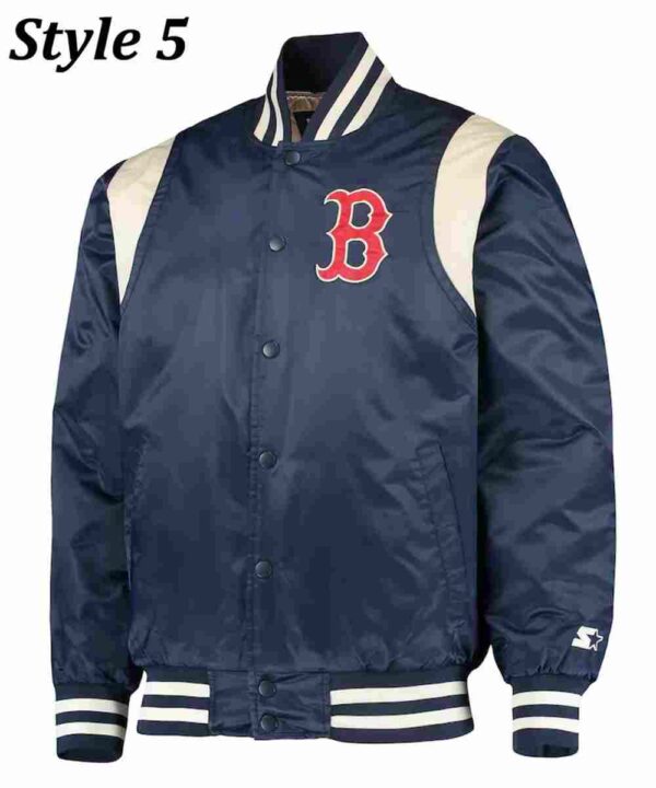 Boston Red Sox Satin Full Snap Jacket