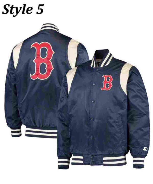 Boston Red Sox Satin Full Snap Jacket