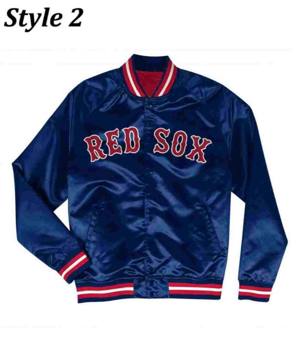 Boston Red Sox Satin Full Snap Jacket