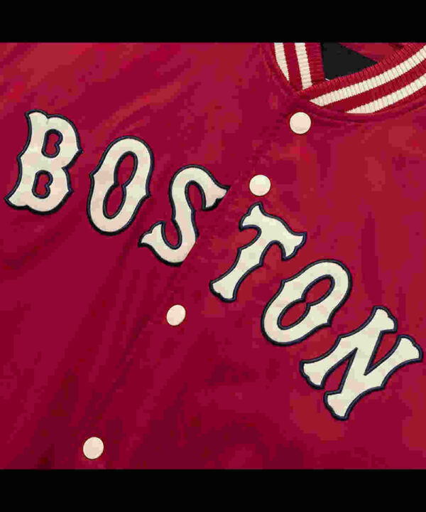 Boston Red Sox Red Cooperstown Satin Jacket