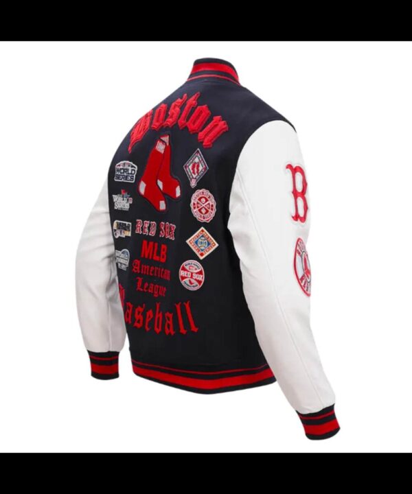 Old English Boston Red Sox Varsity Jacket