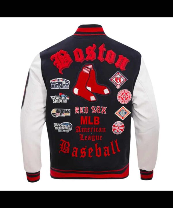 Old English Boston Red Sox Varsity Jacket