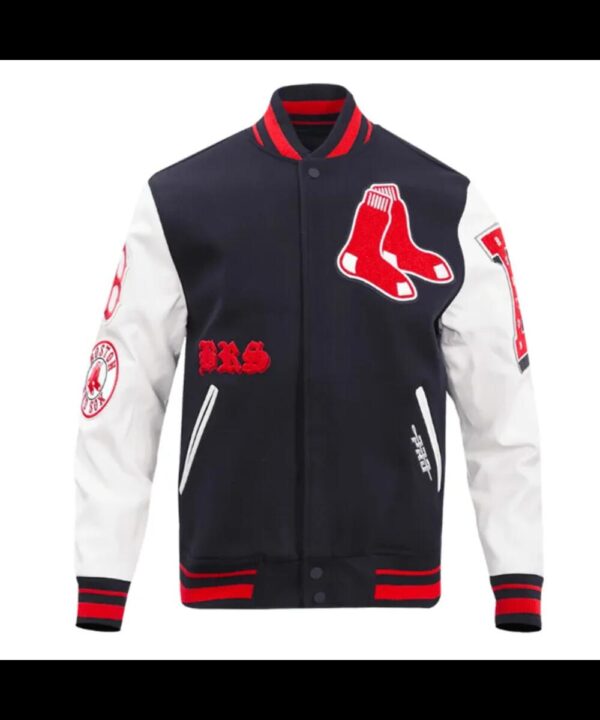 Old English Boston Red Sox Varsity Jacket