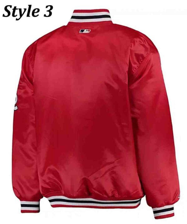 Boston Red Sox Satin Full Snap Jacket