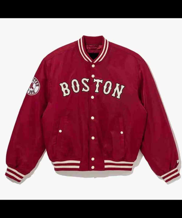 Boston Red Sox Red Cooperstown Satin Jacket