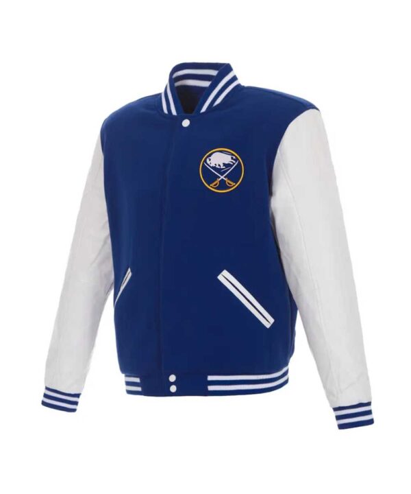Buffalo Sabres Royal/White Varsity Jacket