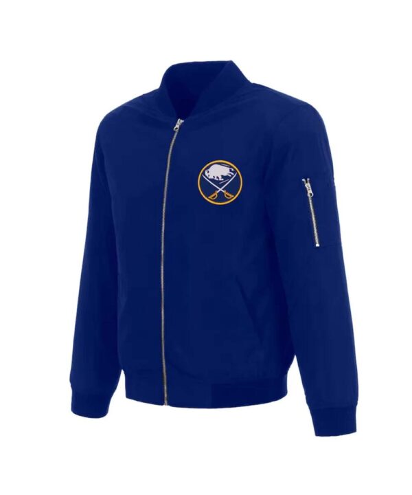 Buffalo Sabres Royal Bomber Full-Zip Jacket