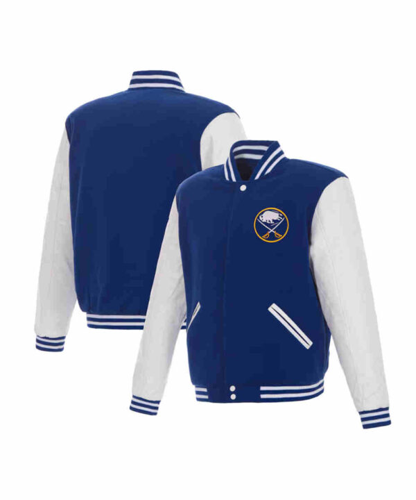 Buffalo Sabres Royal/White Varsity Jacket
