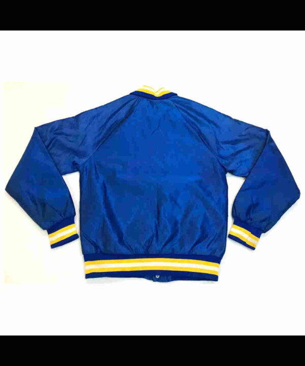 Buffalo Sabres Vintage Blue Bomber Satin Jacket