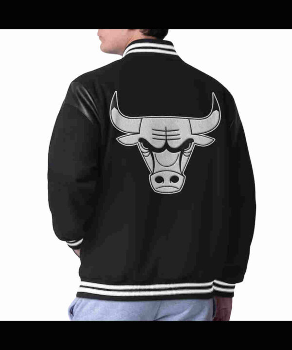 Chicago Bulls Clutch Hitter Black Varsity Jacket