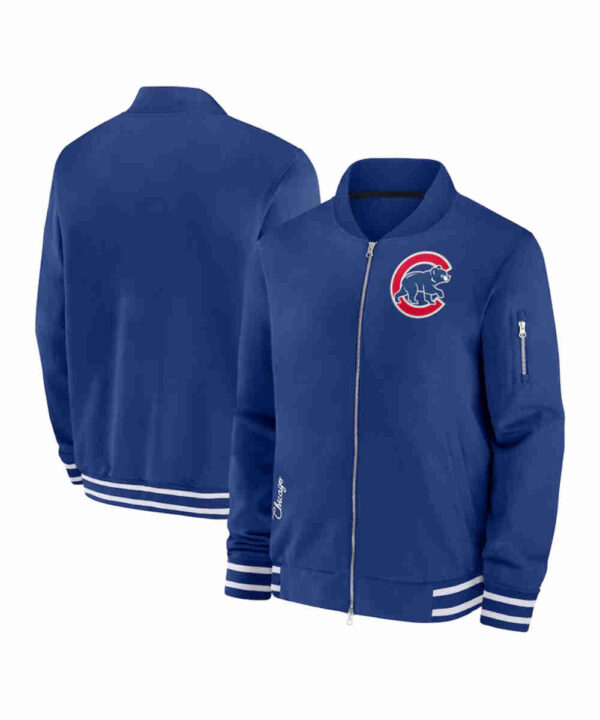 Chicago Cubs Collection Dugout Royal Bomber Jacket