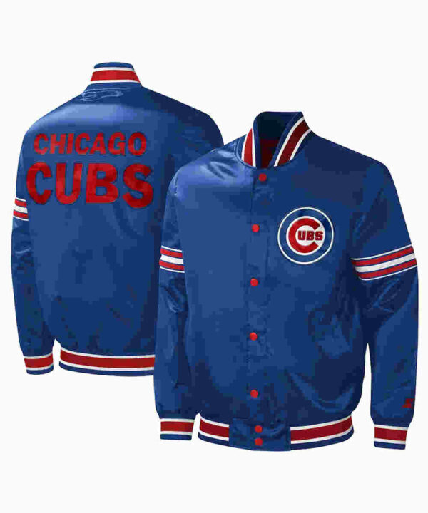 Chicago Cubs Midfield Varsity Royal Satin Jacket
