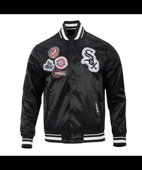 Chicago White Sox Diy Pick Stitch Classic Rib Satin Jacket