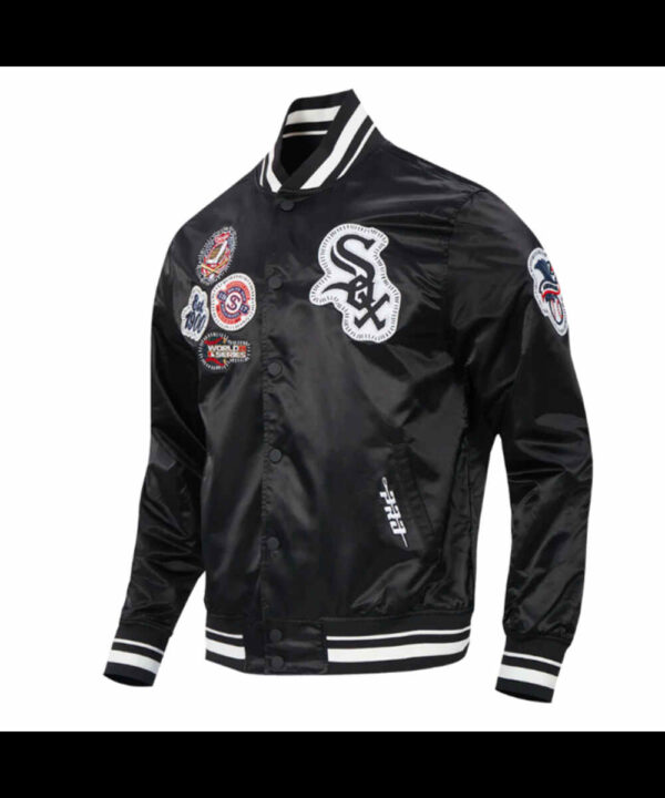 Chicago White Sox Diy Pick Stitch Classic Rib Satin Jacket