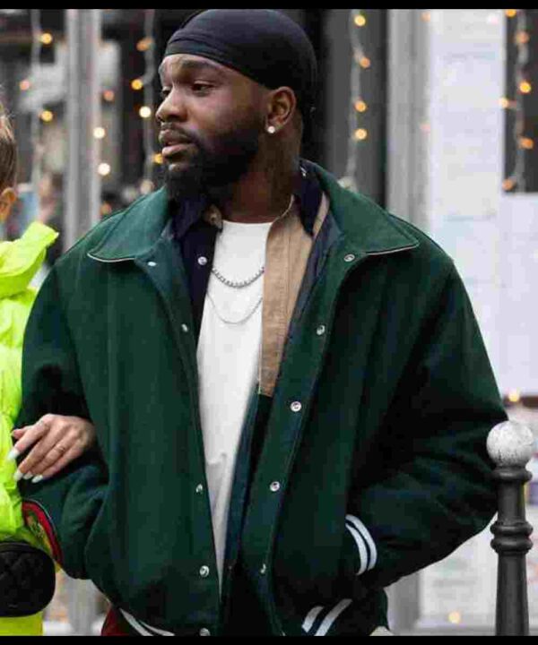 Tayc Christmas Flow Green Varsity Jacket