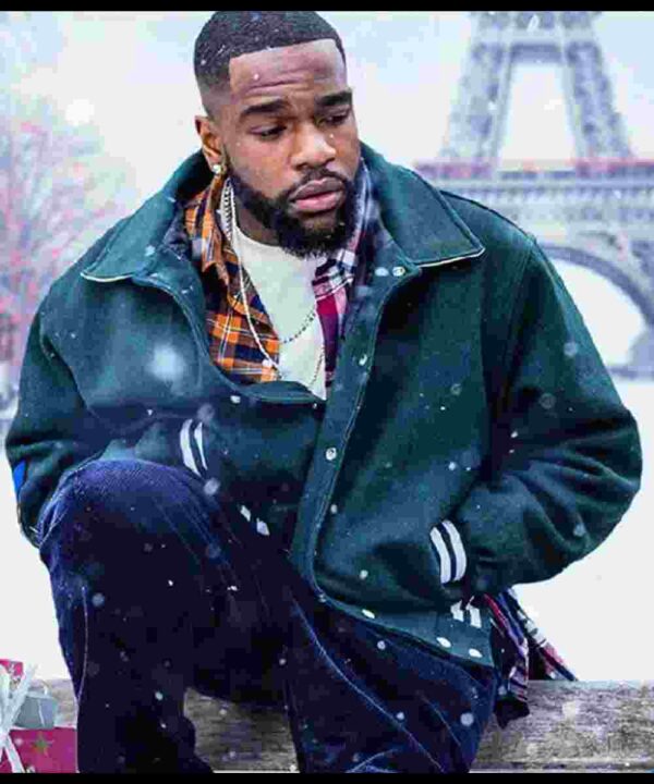 Tayc Christmas Flow Green Varsity Jacket