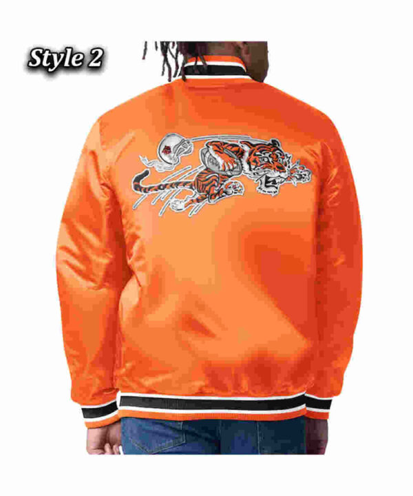 Cincinnati Bengals 49ers Closer Black/Orange Satin Jacket