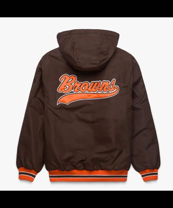 Cleveland Browns Brown Hooded Jacket