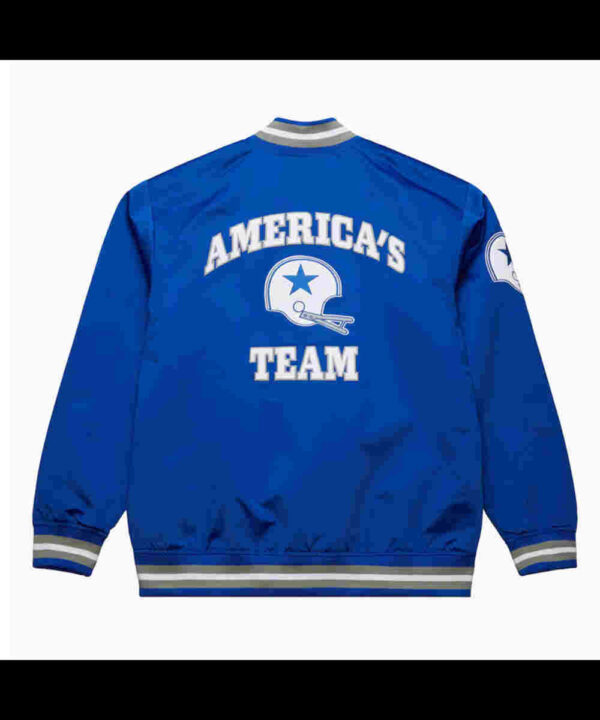Dallas Cowboys Double Down Royal Satin Jacket