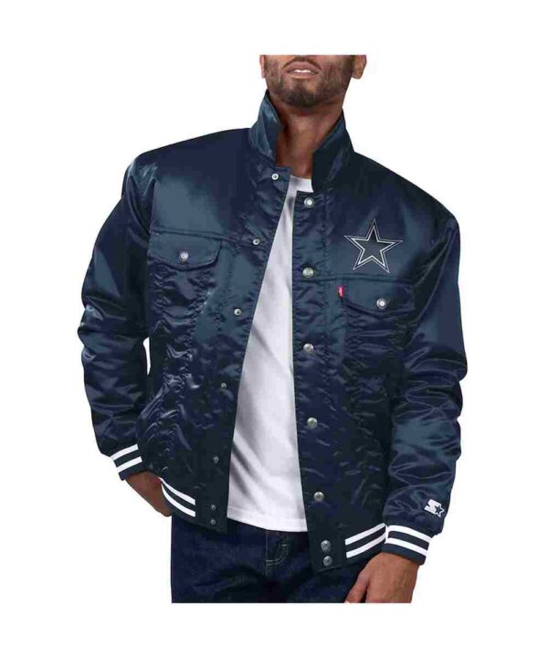 Dallas Cowboys Silver Tab Trucker Jacket