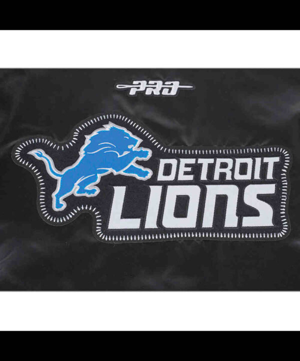 Detroit Lions Diy Pick Stitch Classic Rib Satin Jacket