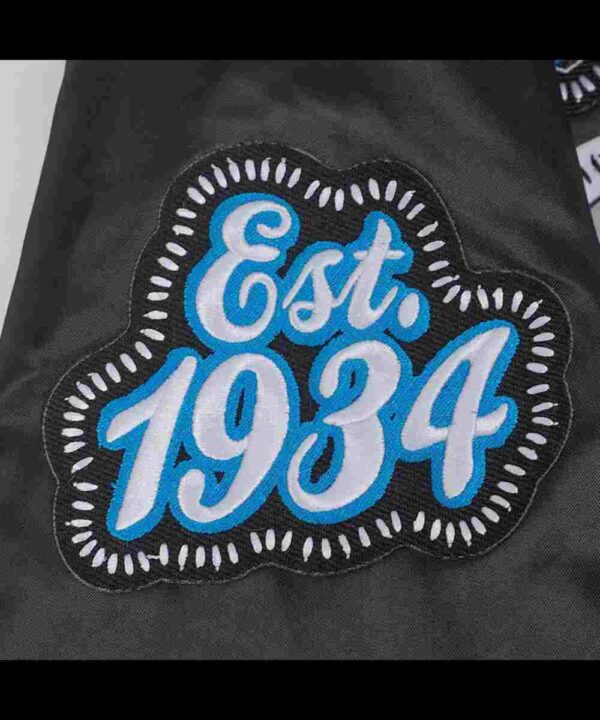 Detroit Lions Diy Pick Stitch Classic Rib Satin Jacket