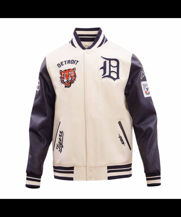 Retro Detroit Tigers Classic Rib Varsity Jacket