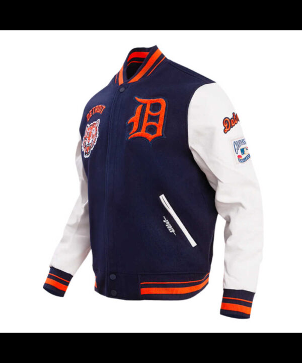 Retro Detroit Tigers Classic Rib Varsity Jacket