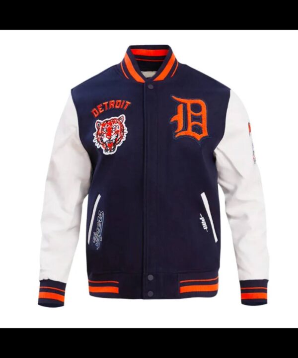 Retro Detroit Tigers Classic Rib Varsity Jacket