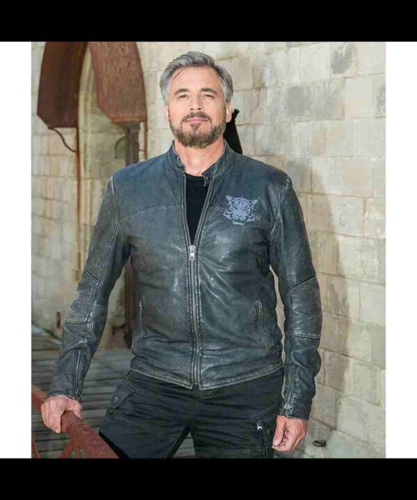 Olivier Minne Fort Boyard Leather Jacket
