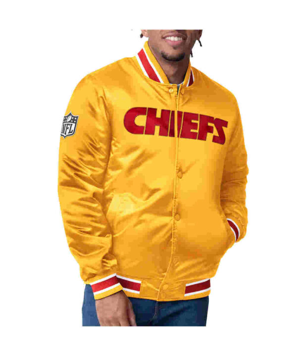 Kansas City Chiefs Closer Red/Gold Satin Jacket