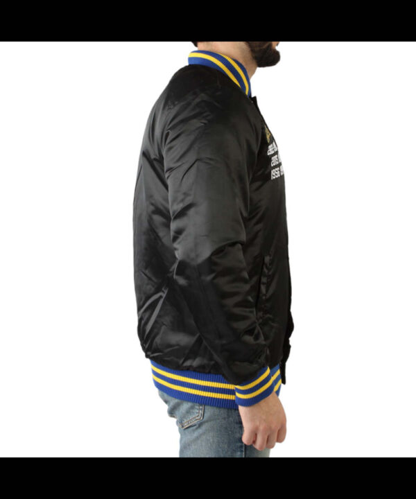 Golden State Warriors Champions Black Satin Jacket
