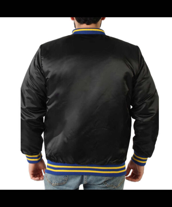 Golden State Warriors Champions Black Satin Jacket
