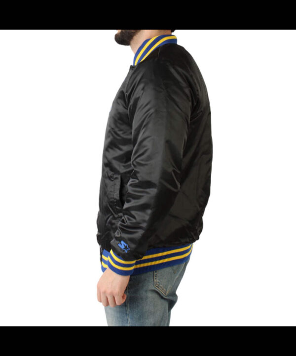 Golden State Warriors Champions Black Satin Jacket