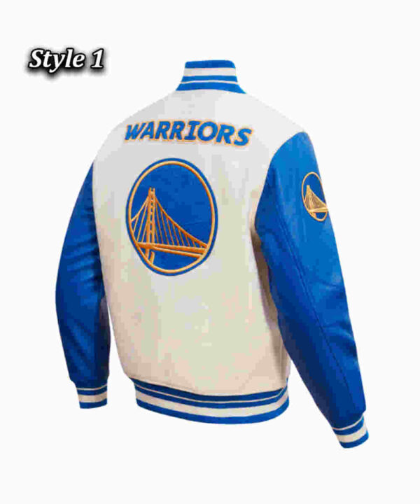 Retro Golden State Warriors Classic Rib Varsity Jacket
