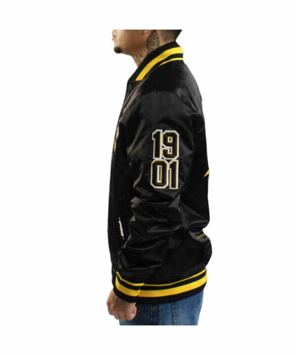 University Grambling State Tigers Black Satin Jacket