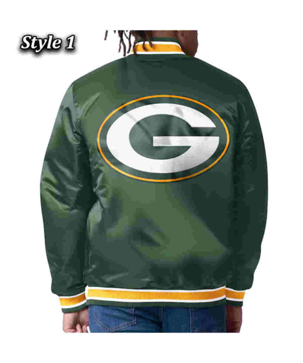 Green Bay Packers Closer Green/Gold Satin Jacket