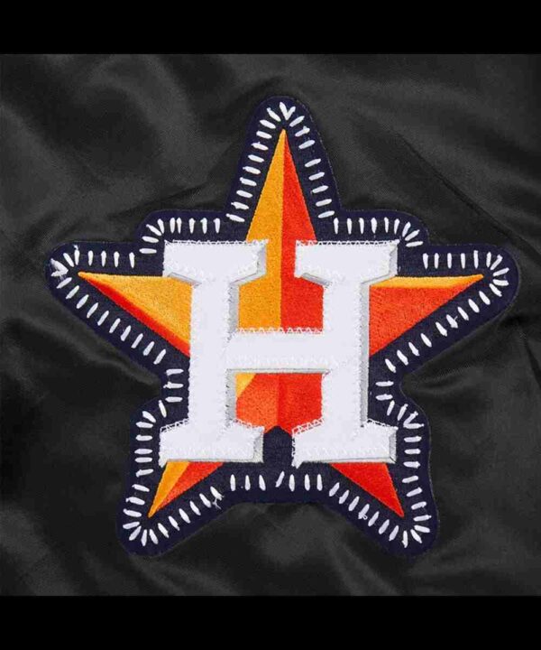 Houston Astros Diy Pick Stitch Classic Rib Satin Jacket