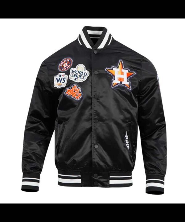 Houston Astros Diy Pick Stitch Classic Rib Satin Jacket