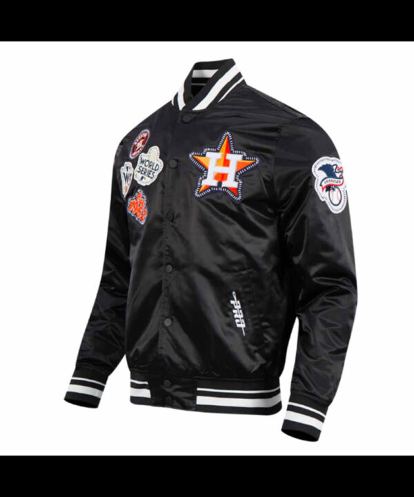 Houston Astros Diy Pick Stitch Classic Rib Satin Jacket
